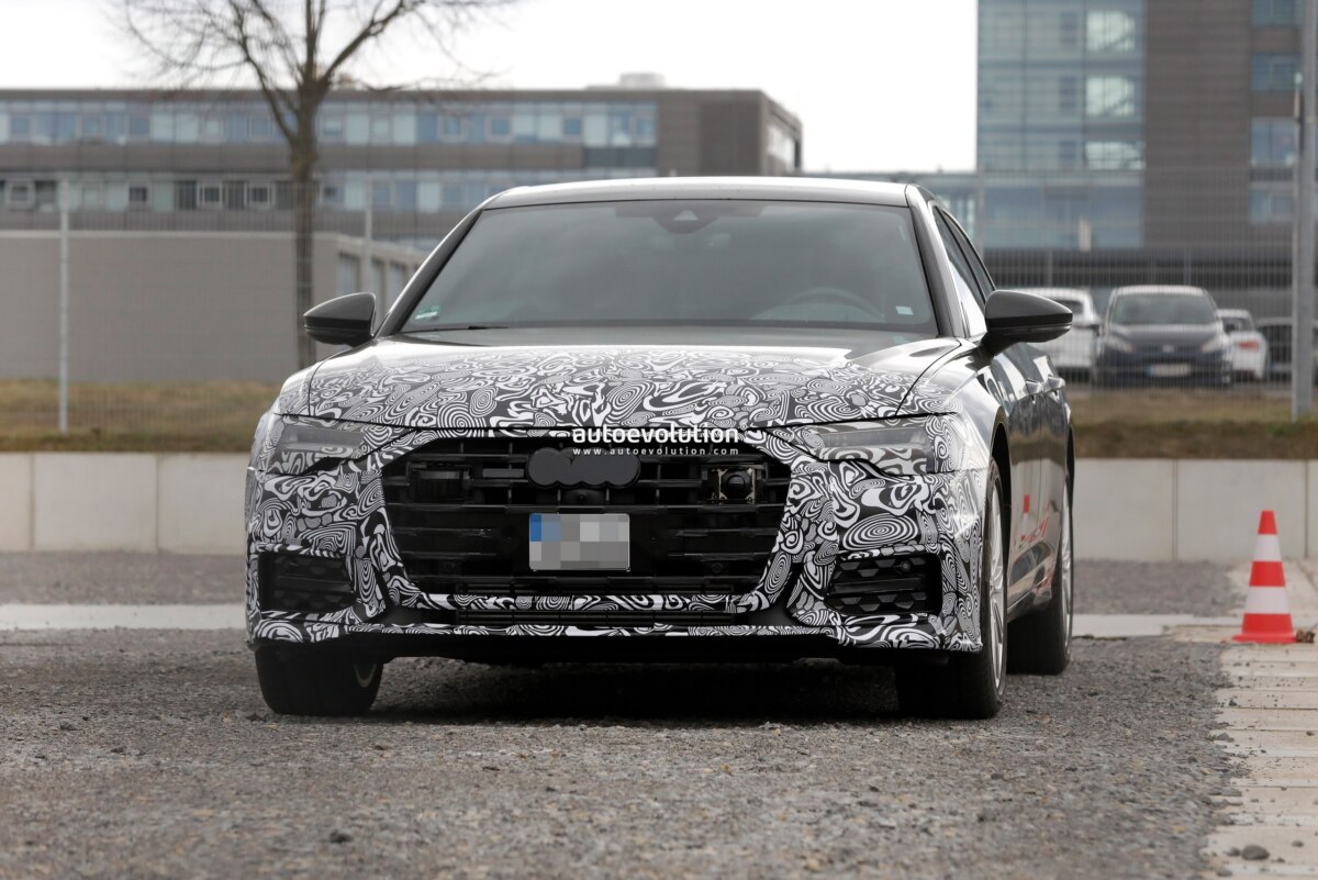 Оновлений Audi A6 показали на фото: зміни помітні навіть під плівкою