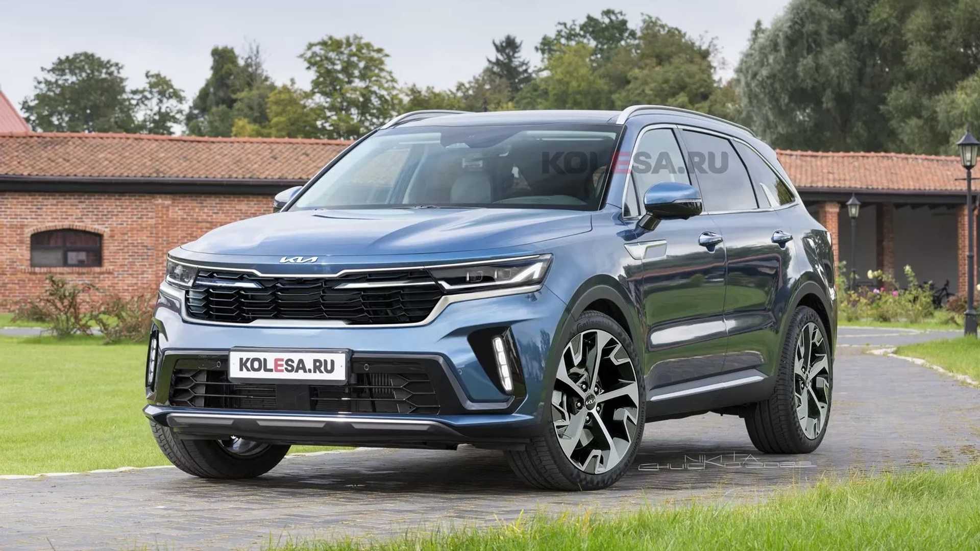 Kia Sorento 2024 первая визуализация кроссовера