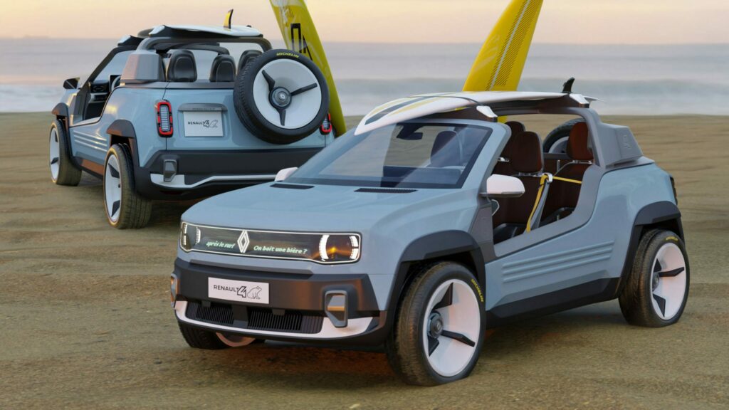 Представлен Renault 4 E-Tech 2025 в качестве модели для активного отдыха: в сети показали премьерные фото