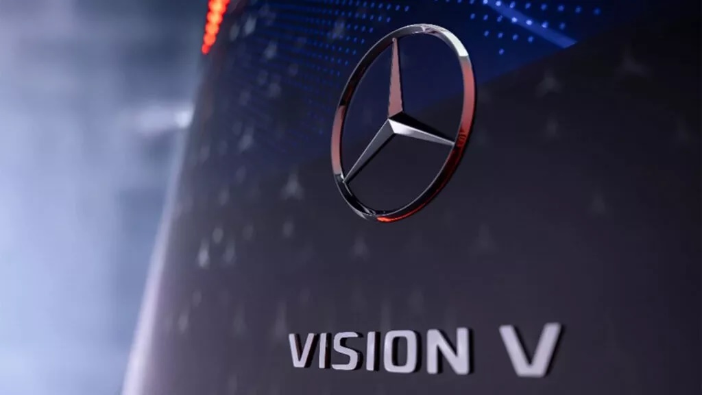 Mercedes опубликовал официальные тизеры нового фургона Vision V: известны сроки его дебюта